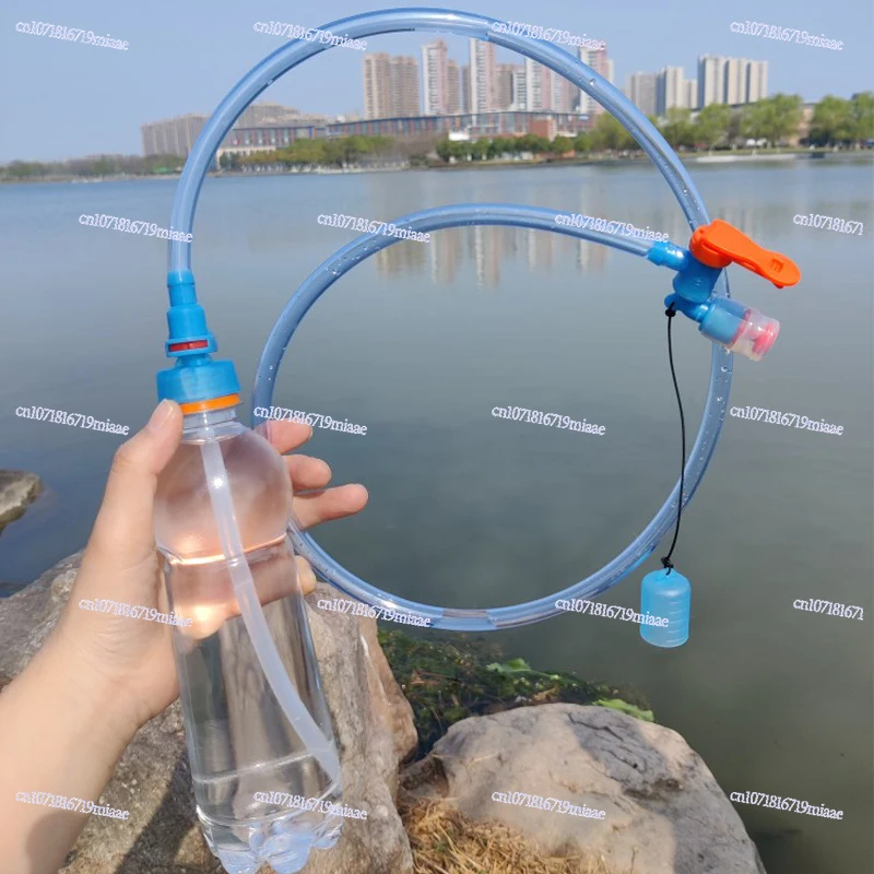 Outdoor Kettle, Mineral Water Bottle Conversion Suction Pipe Set, Food Grade Drinking Water Bag