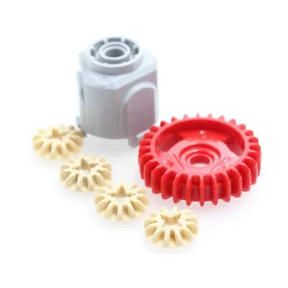 5 pz differenziale Gear-28 denti con foro asse tondo differenziale Gear House compatibile con legoeds 65414 65413 MOC Blocks