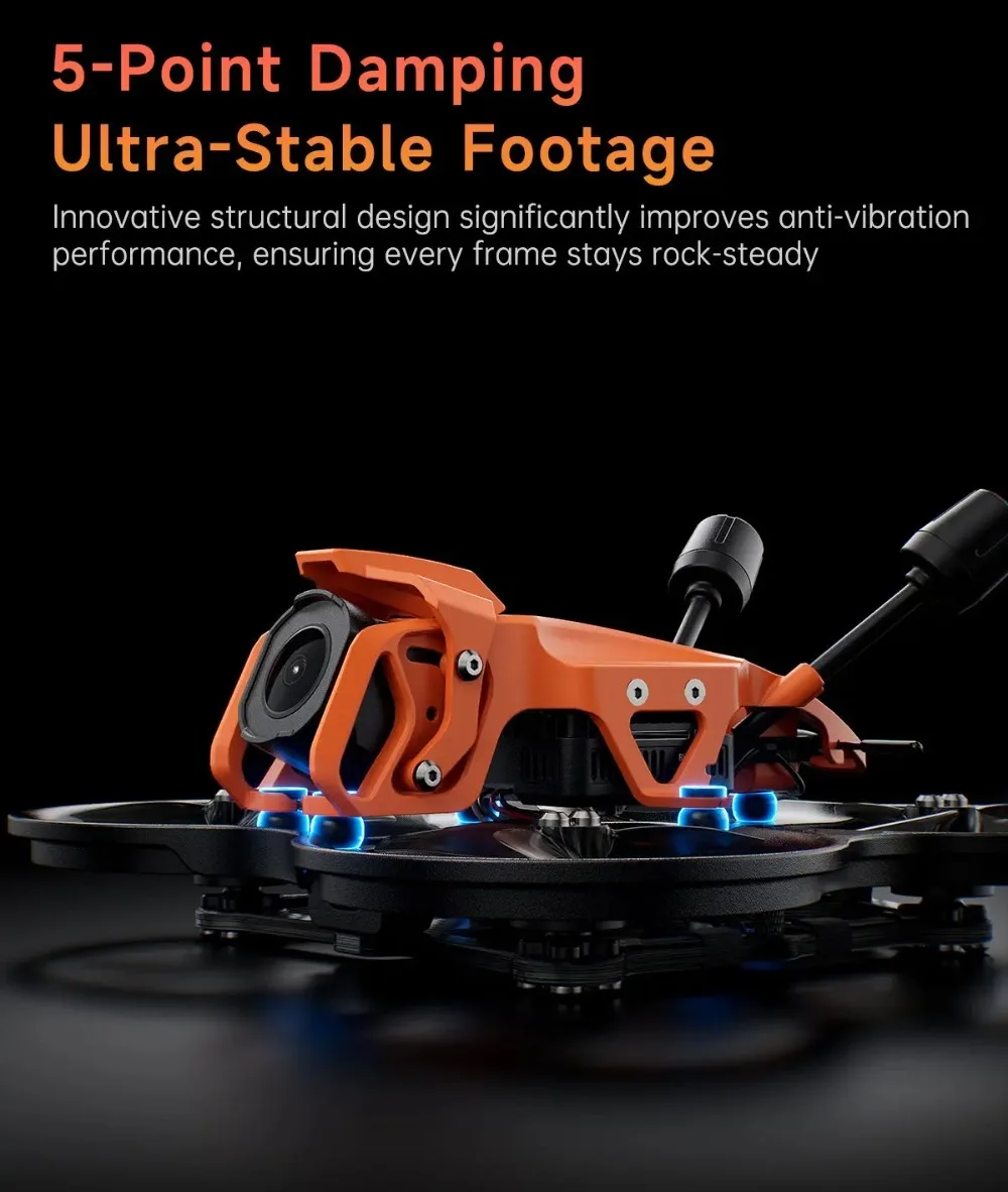 GEPRC DarkStar22 FPV Quadcopter O4 Air Unit PRO /WTFPV TAKER F405 20A SPEEDX2 1104 7500KV ELRS2.4 2-4S AIO RC Freestyle Drone