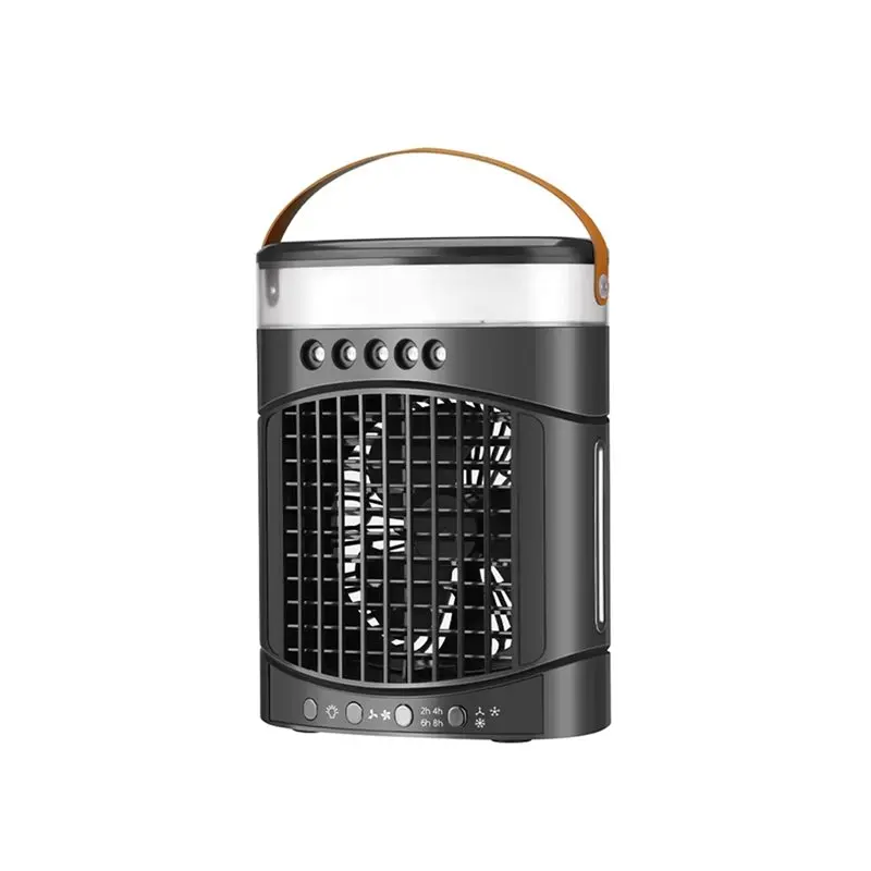 M02K-Multi-Function Air Conditioner Cooling Fan 2 Speed 7 Color Light Small For Bedroom Fan Units