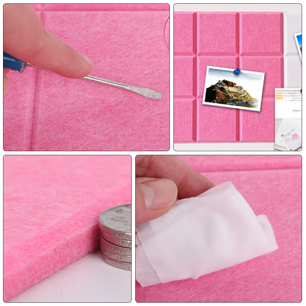 

3pcs Nine Grid Wall Stickers Felt Message For Home Photo Display Board Board For Jewelry Keys Photos