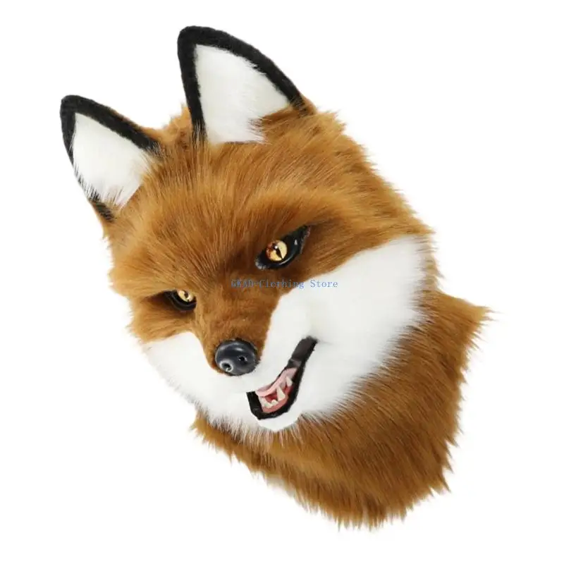 N0PE واقعية الذئب رأس القبعة قبعة تغطية كاملة التغطية لقبعة هالوين تأثيري #2