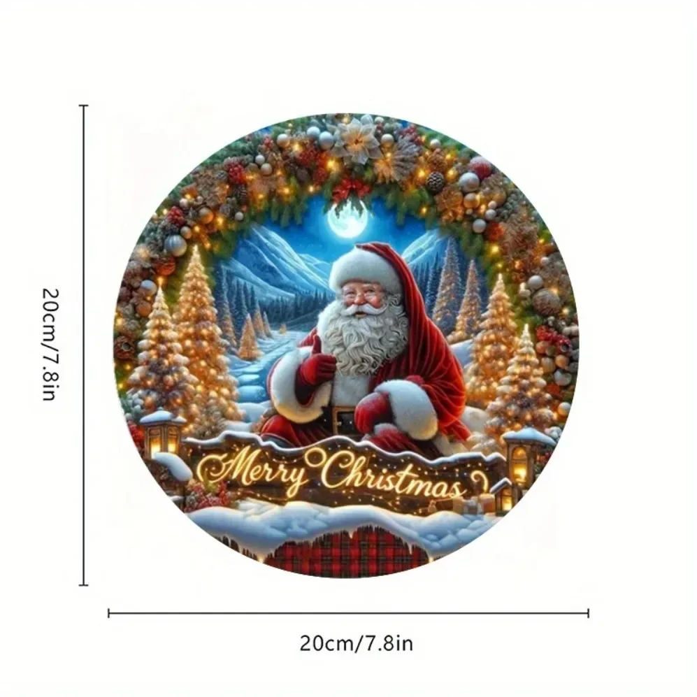 فن القصدير القديم، لافتة خشبية ساحرة سانتا كلوز - ديكور معلق على الحائط للمنزل والمطبخ وغرفة الطعام | هدية مثالية للمزرعة #5