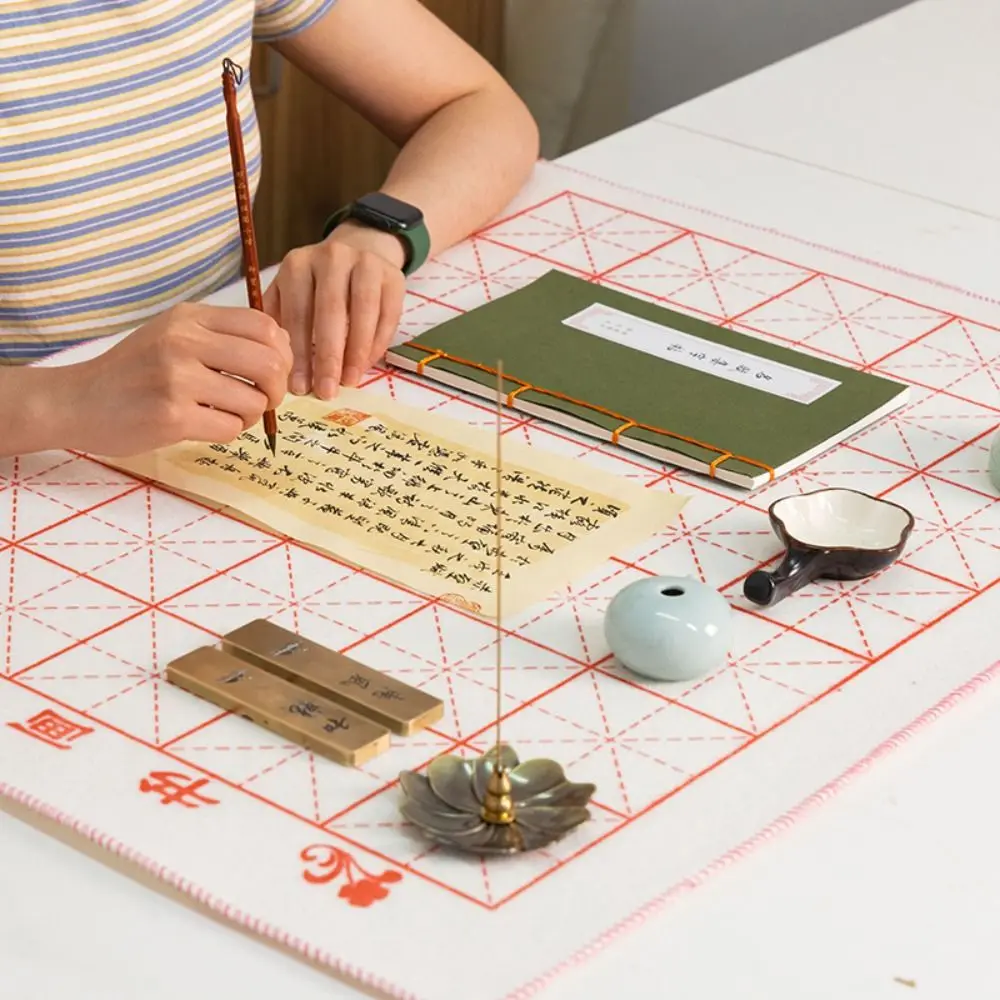 Anti Permeation Calligraphy Felt Pad Writing Table Mat Painting Drawing Felt Pad Thicken Wool Mixed Fiber
