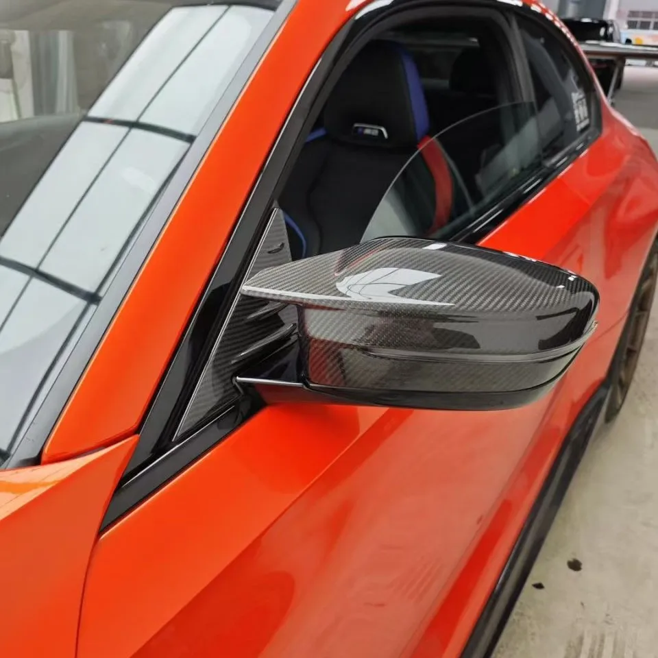 Suitable for BMW M2 M3 M4 G8X modification and upgrade dry carbon fiber A-pillar triangular wind noise reduction sheet