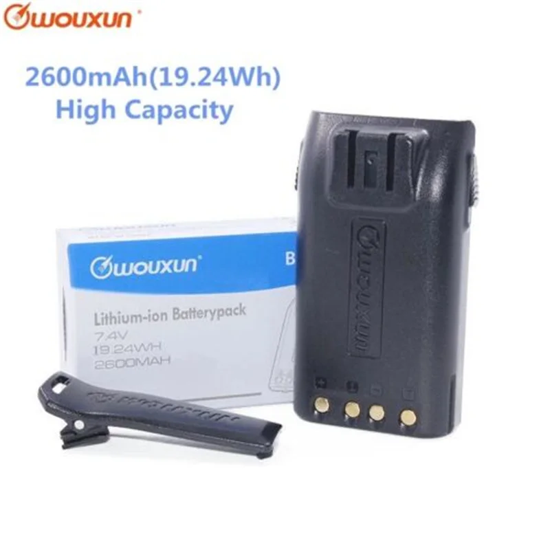 10pcs Original Li-on Battery 2600mAh for Radio Walkie Talkie ﻿WouXun KG-UVD1P KG-UV6D KG-669 KG-833 KG-669