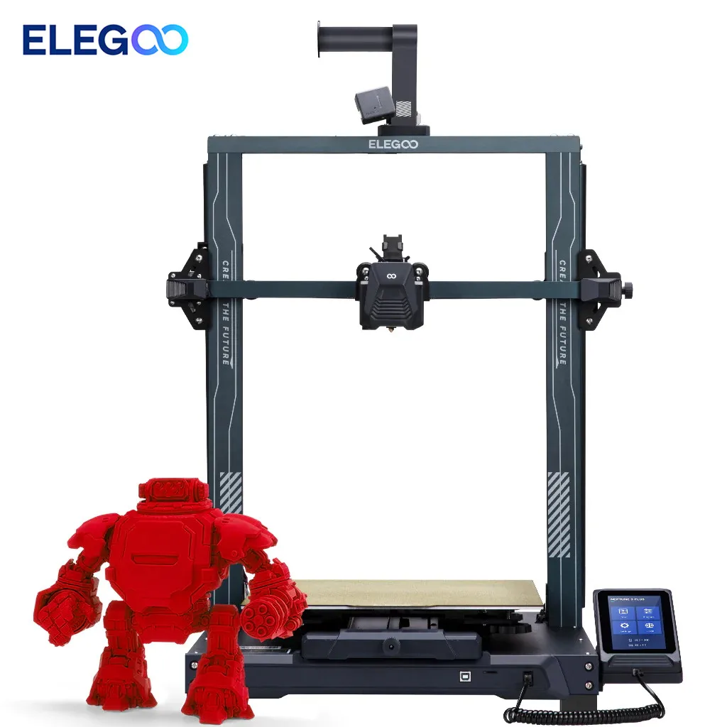 ELEGOO NEPTUNE 3 MAX FDM 3D Printer Auto Leveling, 4.3 inch Capacitive HD Touch Screen, Dual Gear Metal Extruder 420x420x500mm