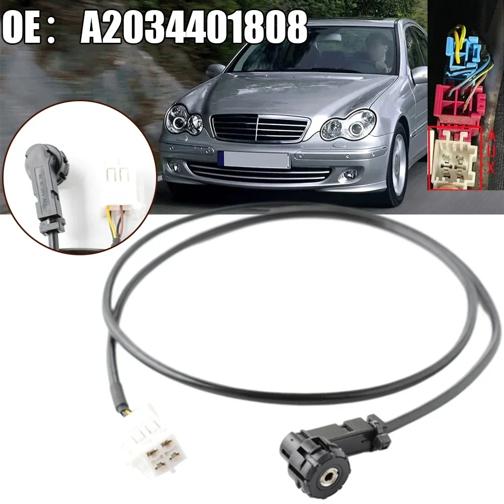 

Car 4-pin AUX Auxiliary Cable For Mercedes-Benz- C-Class W203 CLK W209 Aux Input- Radio- Cable A2034401808 Auto Accessories