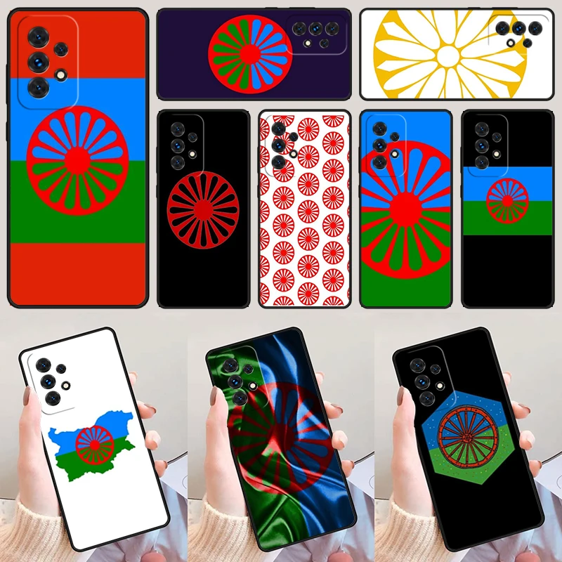 Gypsy Romani Roma Flag Funda For Samsung Galaxy A52 A72 A73 A20e A21S A50 A70 A11 A12 A42 A31 A40 A51 A71 A32 A80 A91 Phone Case