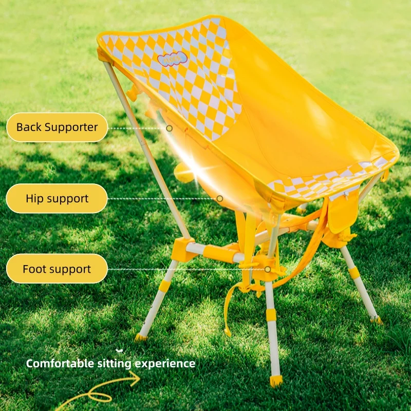 600D ткань Оксфорд, материал LoveHome, складной пляжный уличный стул, портативное сиденье для кемпинга, лунное сиденье, регулируемое высоту, можно хранить