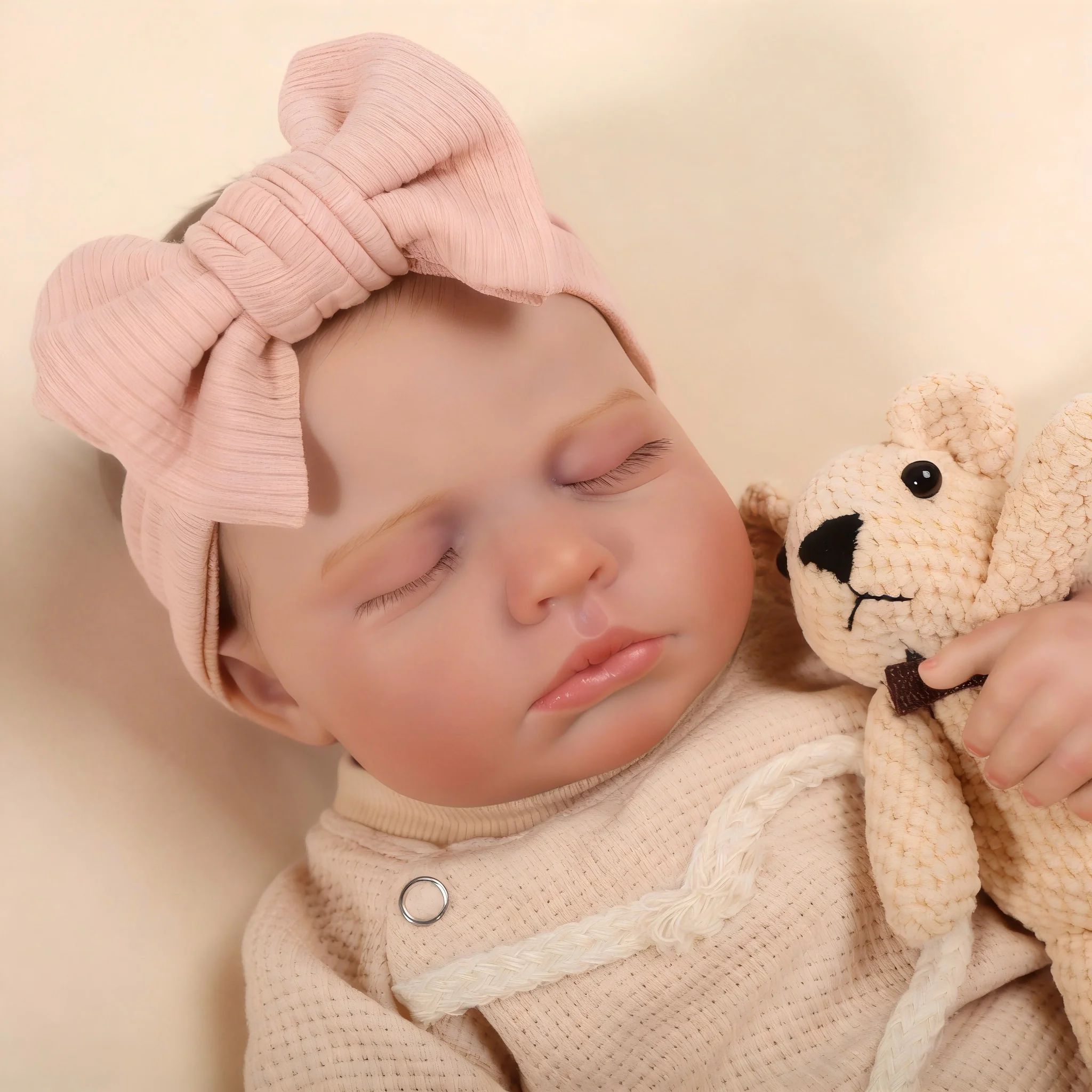 Realistic Reborn Baby Dolls - 18 Inch Full Vinyl Body Lifelike Reborn Boy Doll Poseable Real Life Newborn Sleeping Silicone Baby