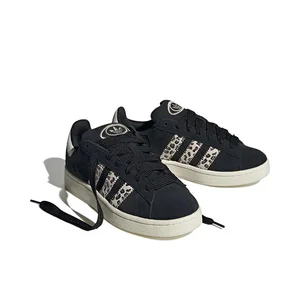 Adidas Original Campus 00S Female Leopard Black Printing Powder Low Top Fashion Resistant to wear German training shoes 12 Main Sales Shoes Adidas Children - №9