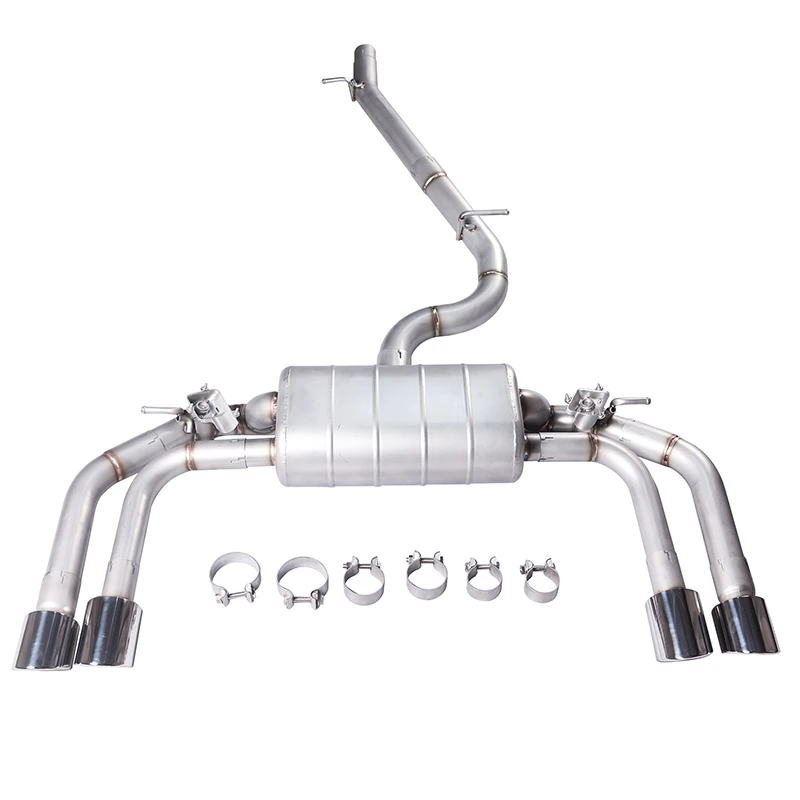 For the Audi S3 2.0Tcatback original car valve control high performance 304 stainless steel exhaust system