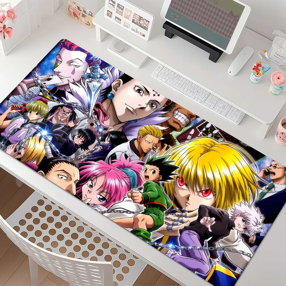 Anime H-Hunter X H-Hunter Mouse Pad Anti Slip Rubber Edge Locked Thickened Laptop Gaming Desk Mat
