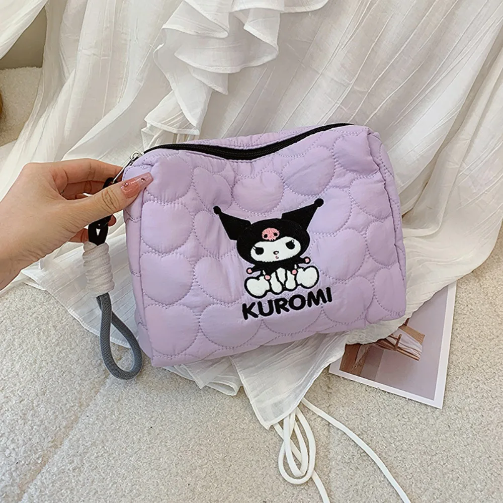 Miniso versione coreana Cartoon Kuromikt Cat Storage Bag grande capacità Wash Storage Hand Carry Sanrio Cosmetic Bag