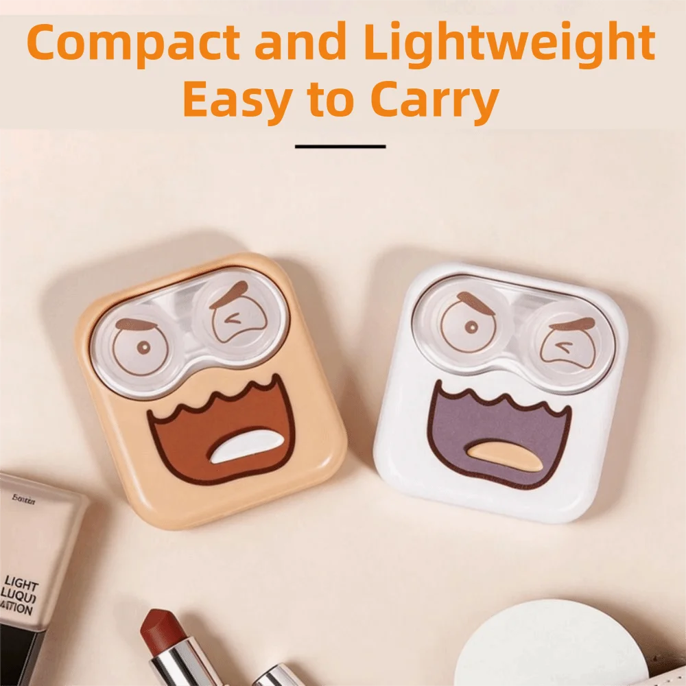 Portable Contact Lens Washer Battery-Powered Quiet Care Contact Lens Cleaner Fast Cleaning Lens Cleaner Case Travel Use