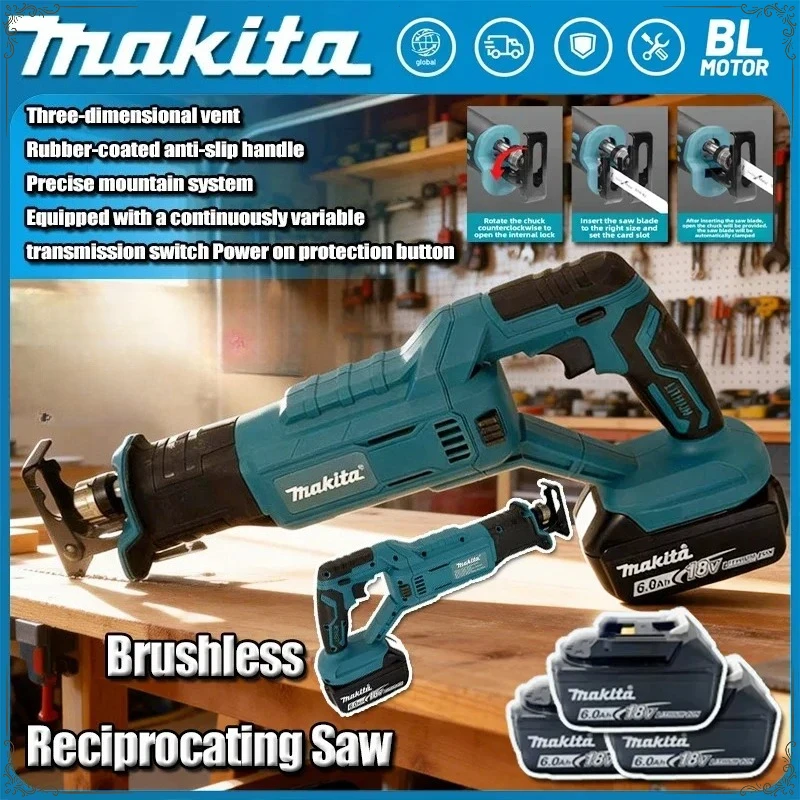 

Бесщеточная сабельная пила Makita: Мощная ручная многофункциональная бытовая мини-электропила