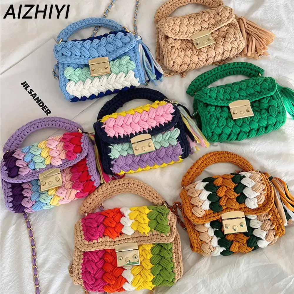 Evening Clutch Bag for Women Handmade Crochet Wedding Party Purse Formal Crossbody Bag for Women Handbag Evening Clutch Hand Bag