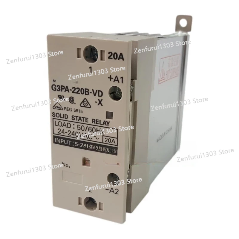 

Authentic Original G3PA-220B-VD-X Guide rail type Solid State Relay 20A 5-24VDC