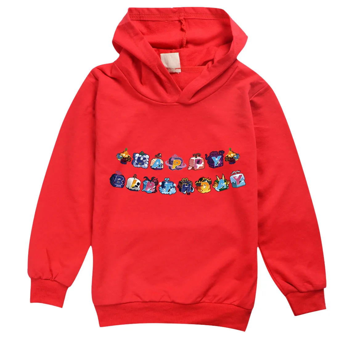 Game Blox Fruits Costume Kids Cartoon Clothes Toddler Girls Hooded Sweatshirts Children Pullover Coats Baby Boys Casual Outwear