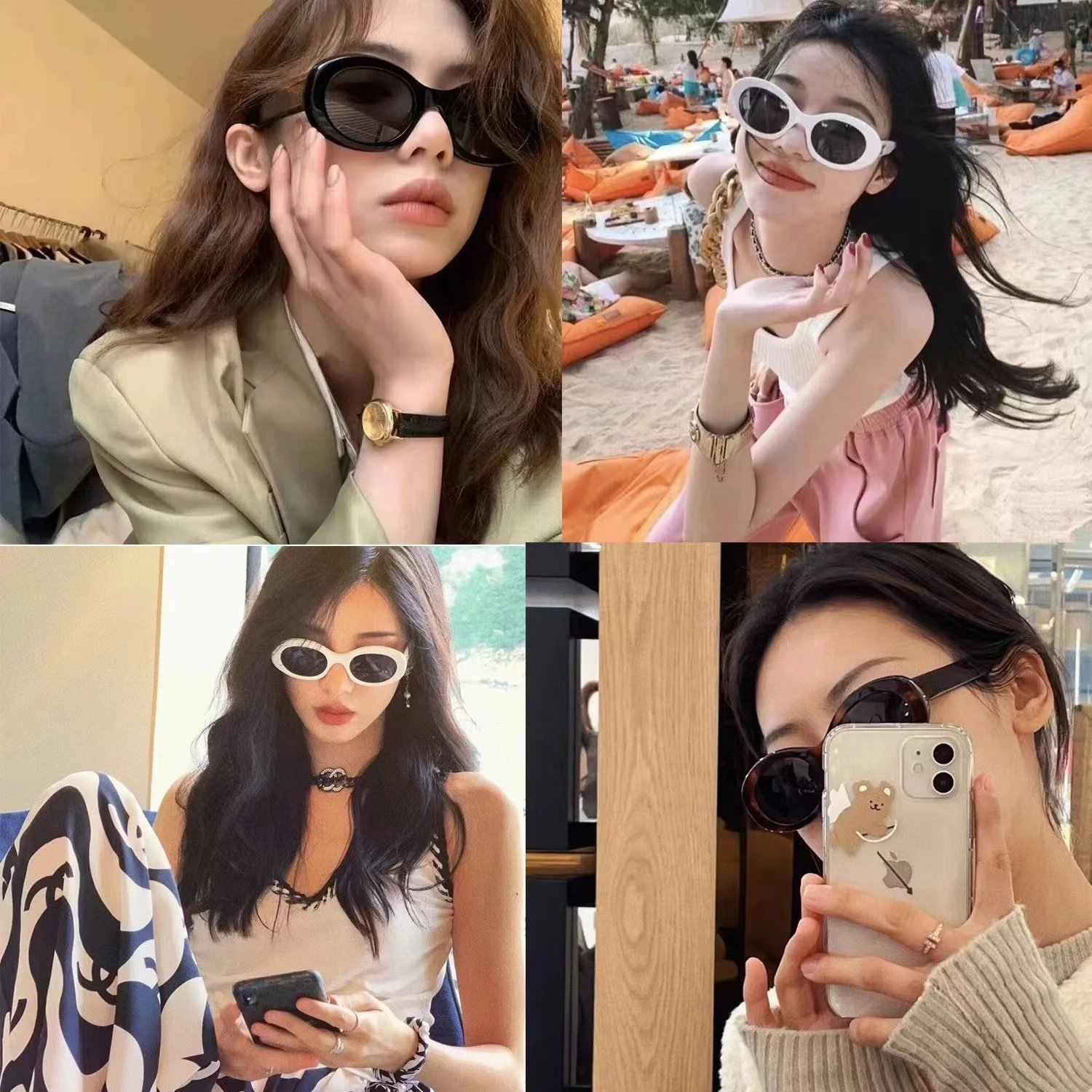 Brand Fashion Women Sunglasses 100% Handmade Acetate Polarized Gray Optics Prescription Leopard Eyglasses 40194