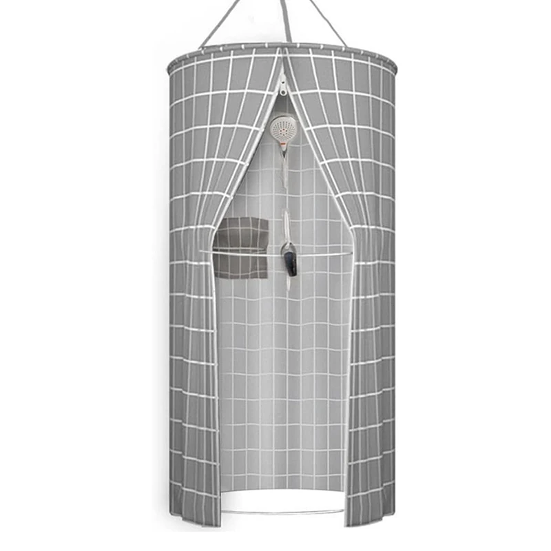 

AT51-Round Bath Cover Household Bath Tent Adult Baby Thick Insulation Warm Winter Shower Curtain Waterproof Tent