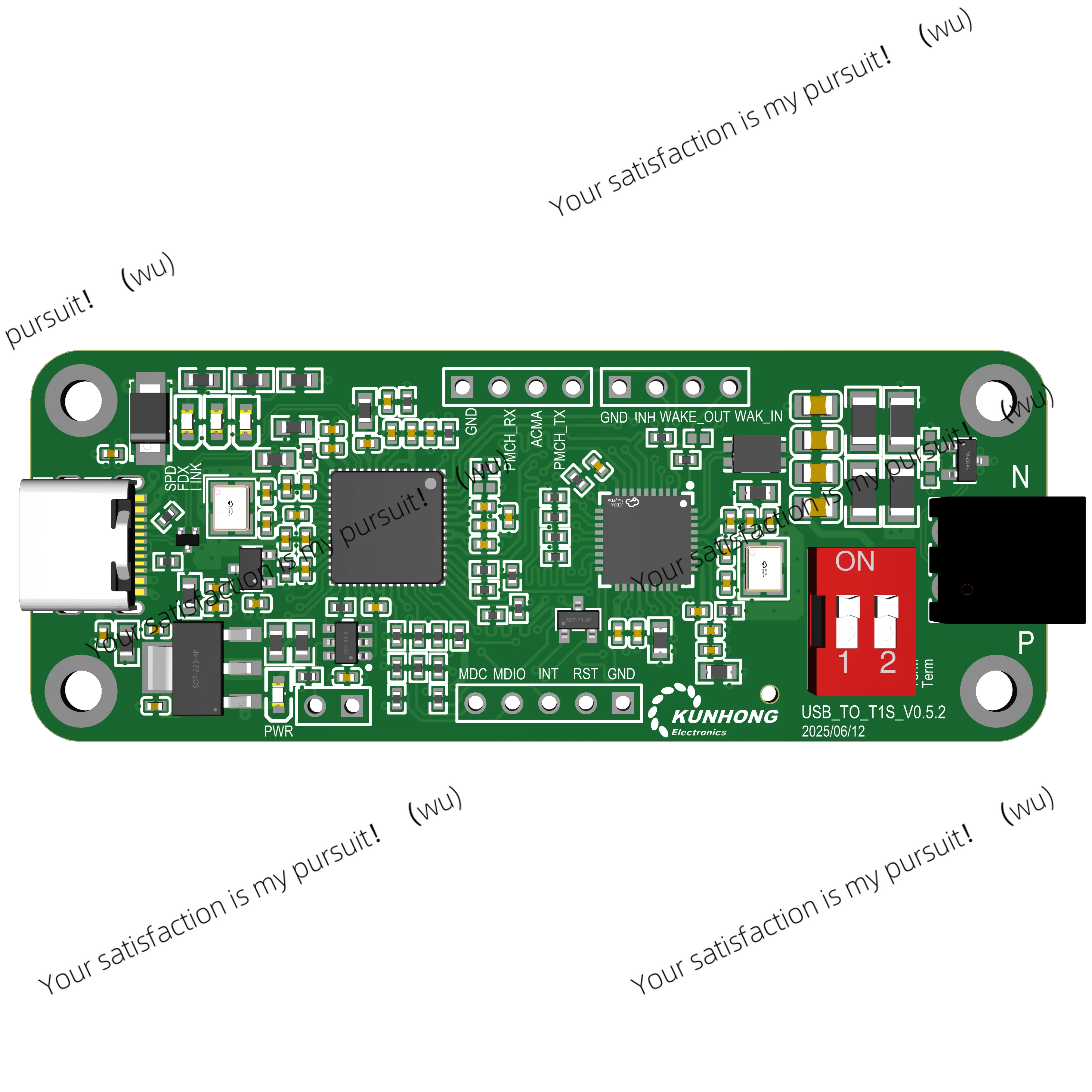 

ZOCI-10BASE T1S PLCA USB 10M Vehicle Ethernet LAN8670 8671 8672