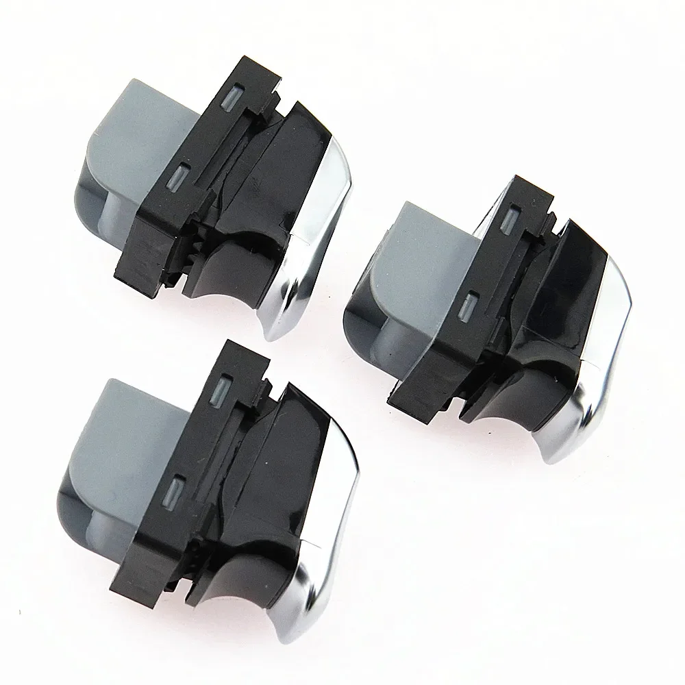 SCJYRXS 3 Pcs Passenger Chrome Window Glass Control Switch Button For Audi A6 Allroad A8 S8 RS6 RSQ3 A6 S6 Q3 RS7 8KD 959 855 A