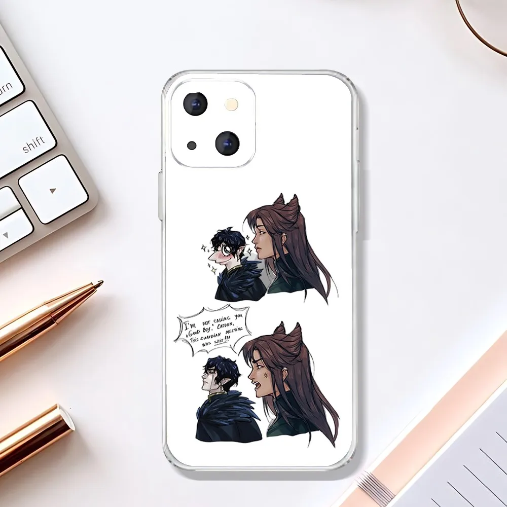 The Cruel Prince Jude And Cardan Phone Case For Iphone 16 15 11 13 14 Pro Max 7 8 Plus X Xr Xs Max 12mini Transparent Cover