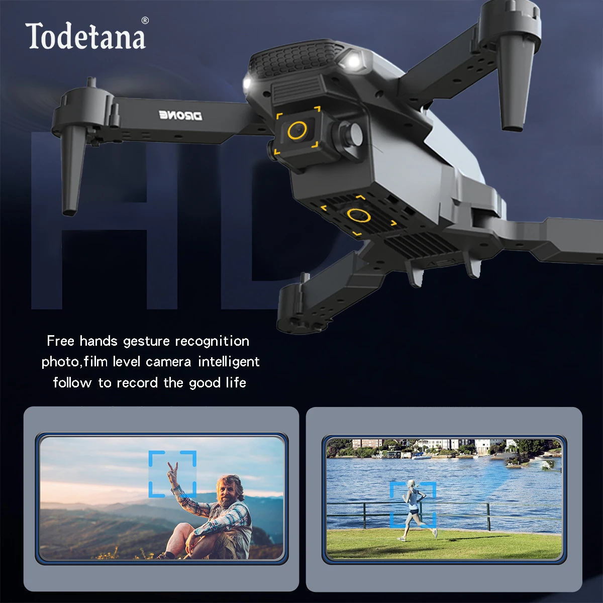High-definition camera, 360° stunts, easy to operate, stable hovering, foldable design and long-lasting battery–your best choice