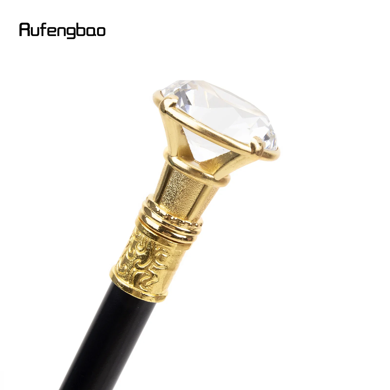 Golden Diamond Type Wandelstok Mode Decoratieve Wandelstok Gentleman Elegante Cosplay Cane Knop Crosier 93Cm