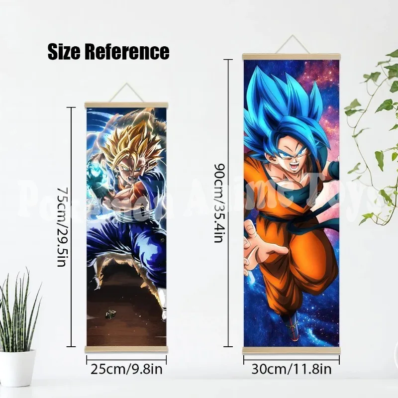 Póster de Dragon Ball Z de Anime, carteles para dormitorio, lienzo en rollo, pintura colgante de pared, decoración del hogar, póster de Anime, arte de pared, decoración de habitación