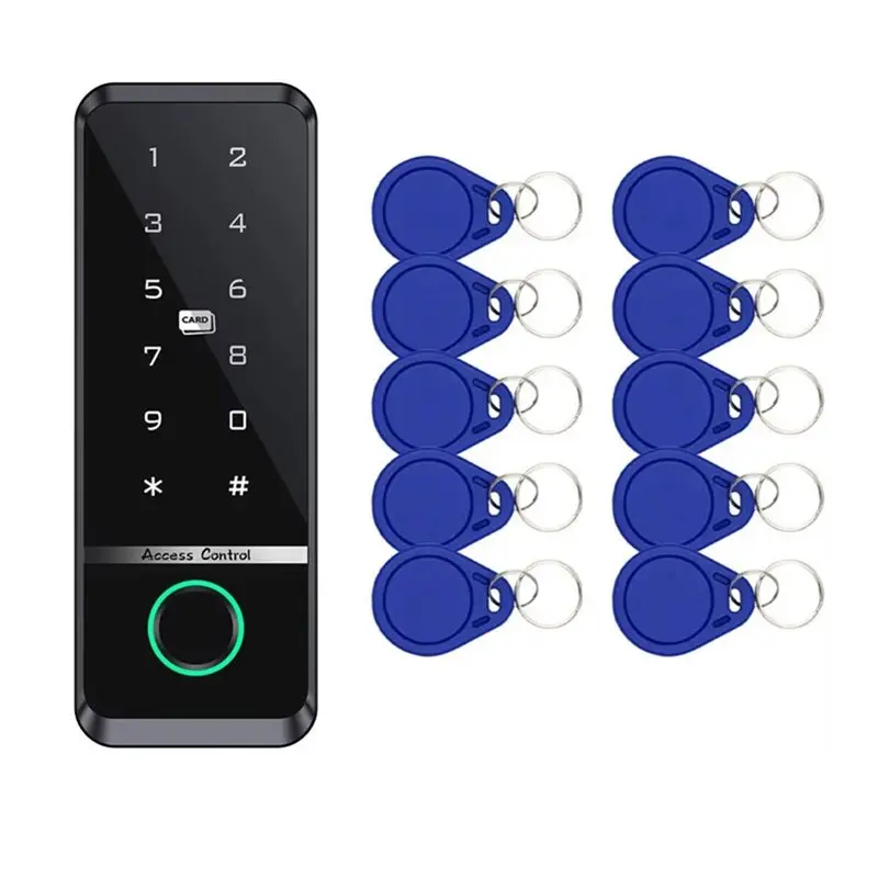 b08b-rfid-keypad-electronic-gate-opener-tuya-smart-door-lock-fingerprint-access-control-home-security-system-10pcs-cards-include