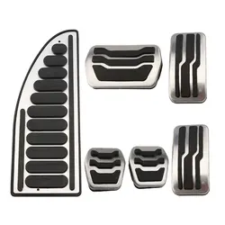 Stainless Steel AT MT Car Pedal Gas Brake Pedals Cover for Ford Focus 2 3 4 MK2 MK3 MK4 RS ST 2005-2023 Kuga Escape 2009-2020