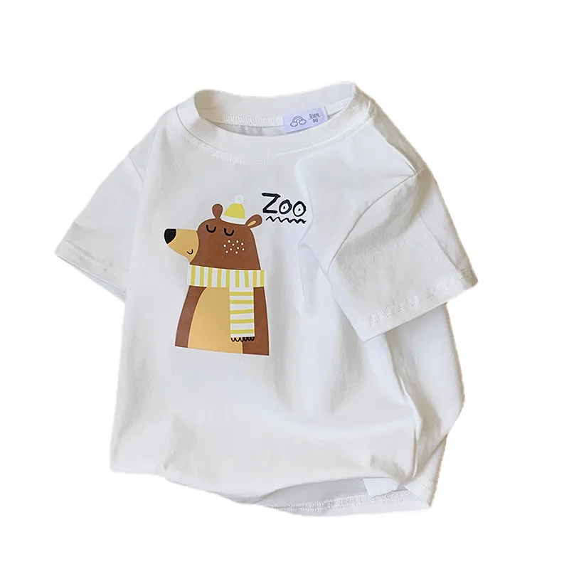 Meisjes T-Shirt, Zomeroutfit Met Korte Mouwen, June 1st Performance Pak, Kinder Zomermeisje Toptrend Met Halve Mouwen