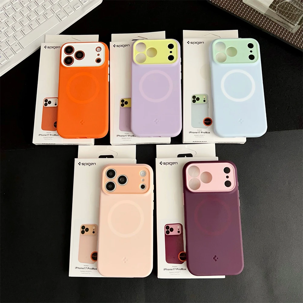 Spigen Fit MagFit Hide Magnetische Flüssigsilikonhülle für iPhone 17 Pro Max Air für MagSafe Kabelloses Laden Stoßfeste Abdeckung – Detail 11