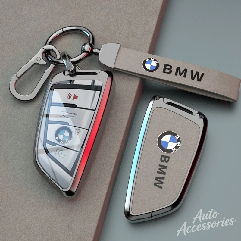 

Newly Car Metal Smart Remote Key Case Cover Protective Shell Auto Keychain Accessories For BMW F20 G20 G30 X1 X3 X4 X5 G05 X6