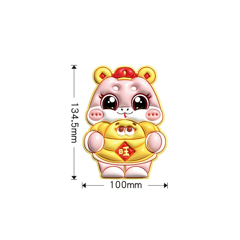 Sobres rojos de Año Nuevo Chino, sobres de regalo de dinero 3D, billeteras rojas de dibujos animados Hongbao, Festival de Primavera chino de serpiente 2025, 6 uds.