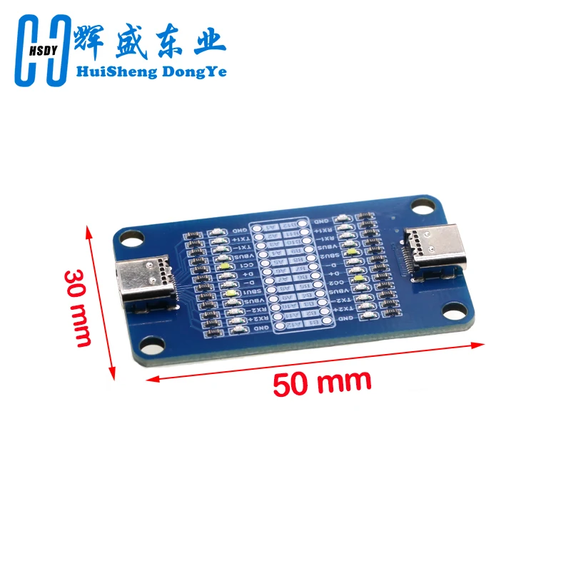 Dual-headed Type-C Fast Charging Cable Testing Module Type C to Type C Cable Testing Module Portable LED Indicator Cable Tester