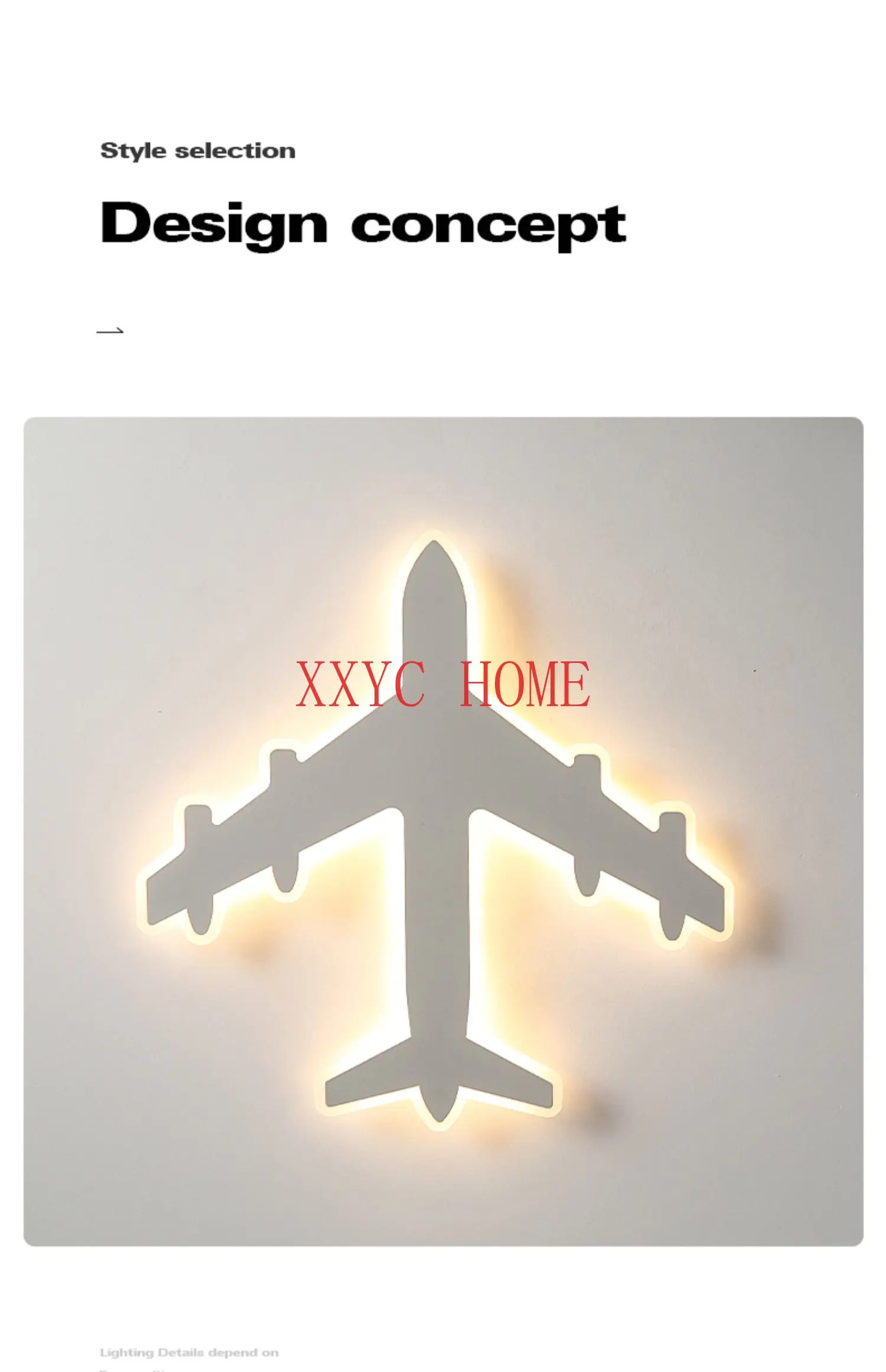 Aircraft Lamp Children's Room Lighting Nordic Instagram Mesh Red Creative Room Lamp Boy Bedroom Light