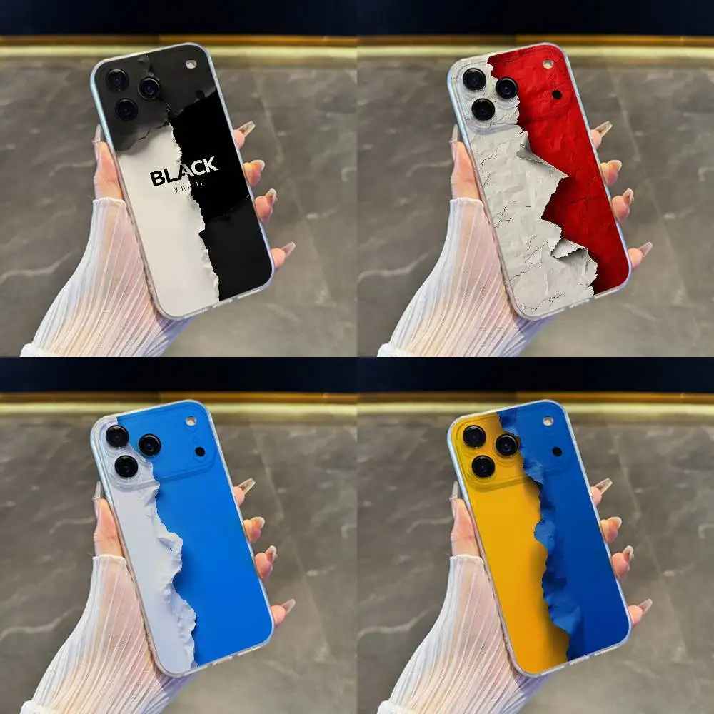 

3D Skin Wrap pattern Phone Case For iPhone 17,16,15,14,13,12,11 Pro,Max,Plus,X,XS,XR,SE4,E Mini Transparent Soft Cover