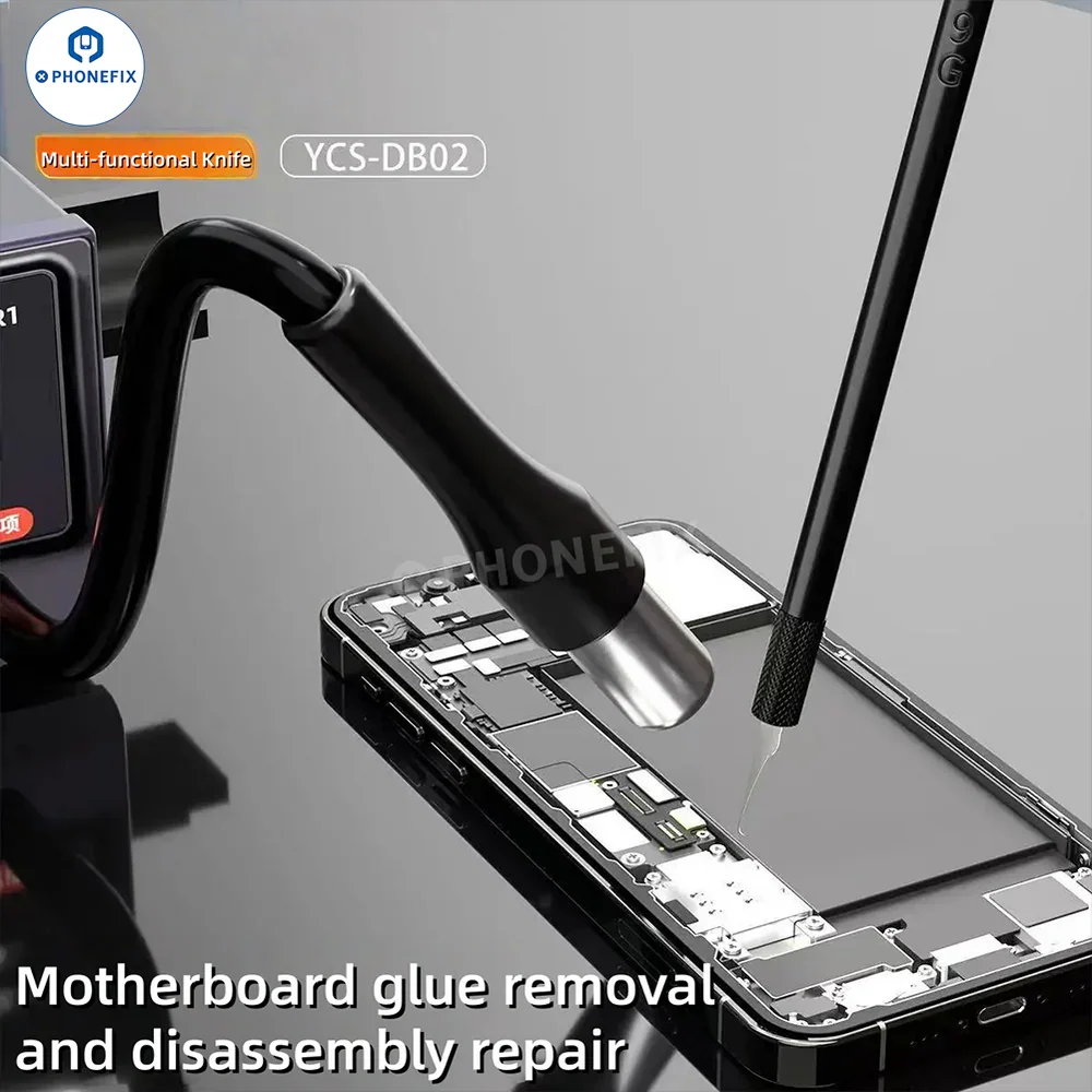 

YCS DB02 Multi-functional Pry Knife Spudger Blade Set for Phone Motherboard CPU Nand IC Glue Removal Disassembly Repair Tool