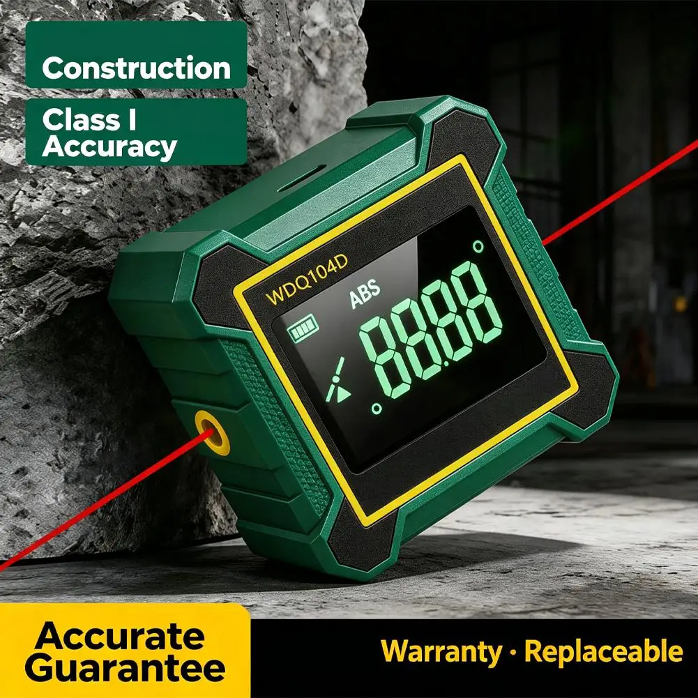 4-Side Strong Magnetic Digital Inclinometer With Laser Multi-Function For Level Angle Measurement Tool