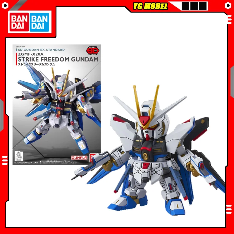 

BANDAI SD Gundam EX Standard EX-STANDARD 006 STRIKE FREEDOM GUNDAM Model Kit Assembly Strike Wing GUNDAM Action Figures Original