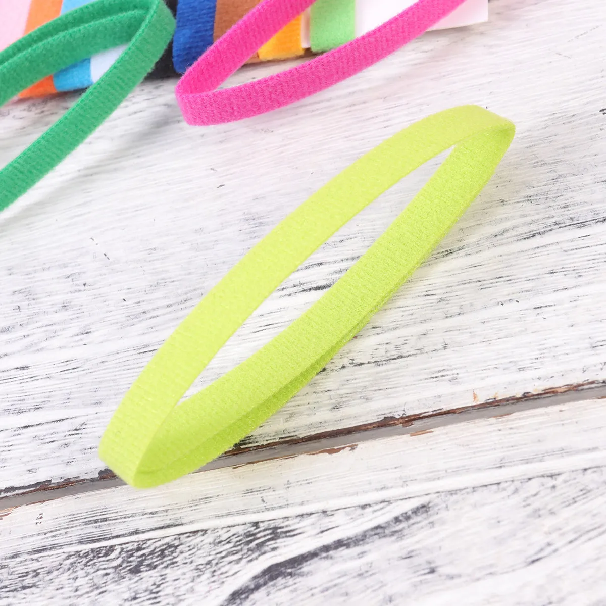 15Pcs Pet Identity Collars Double-Sided Adhesive Puppy Identification Bands Adjustable Solid Color Puppy Id Collars for Small