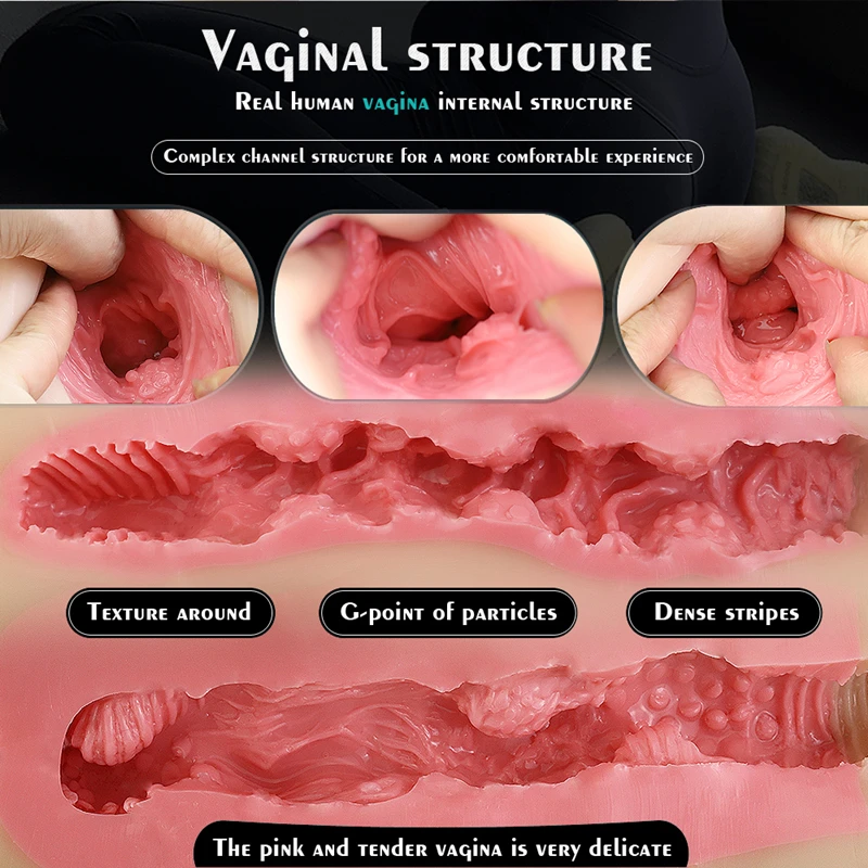 Figa tascabile Vagina artificiale forniture per adulti bambola del sesso True Size 3D Big Ass masturbatore maschile masturbatore per uomo mezzo