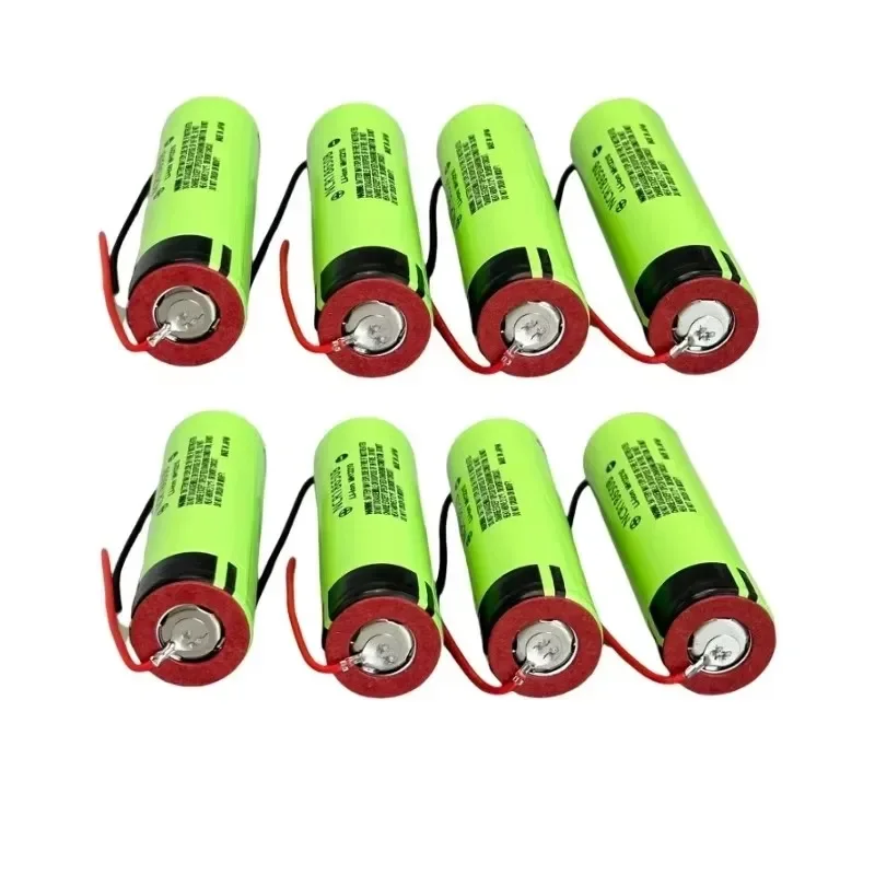 New Original NCR18650B 3.7v 3400mAh 18650 Li-ion Rechargeable Battery Welding Silica gel Cable DIY