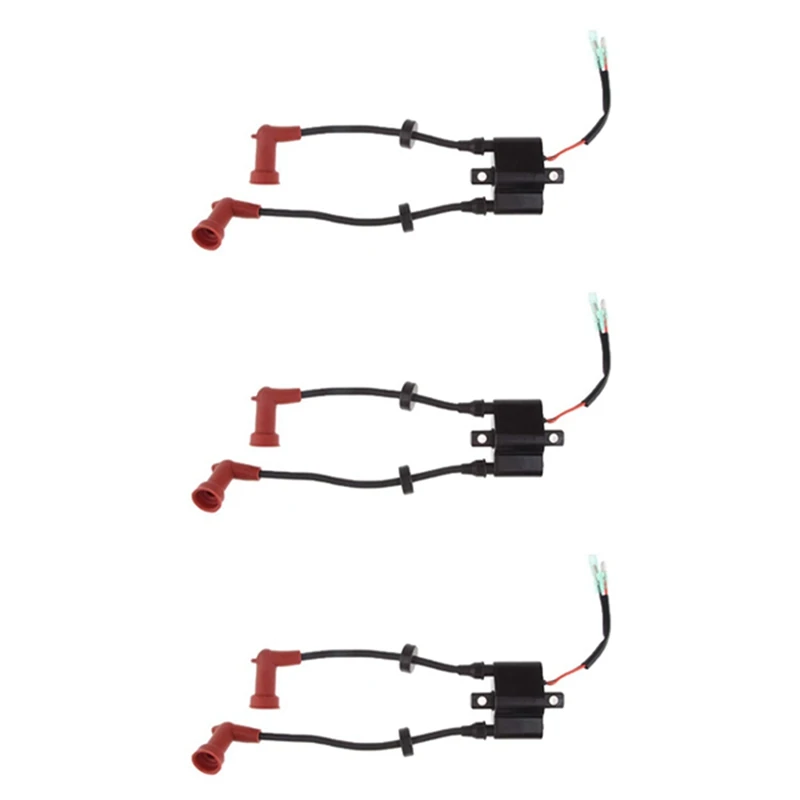 

3X Marine Outboard Ignition Coil Assy For Yamaha F9.9 13.5 15 20 25HP 40HP Replace 6F5-85570-10, 6F5-85570-11 Parts