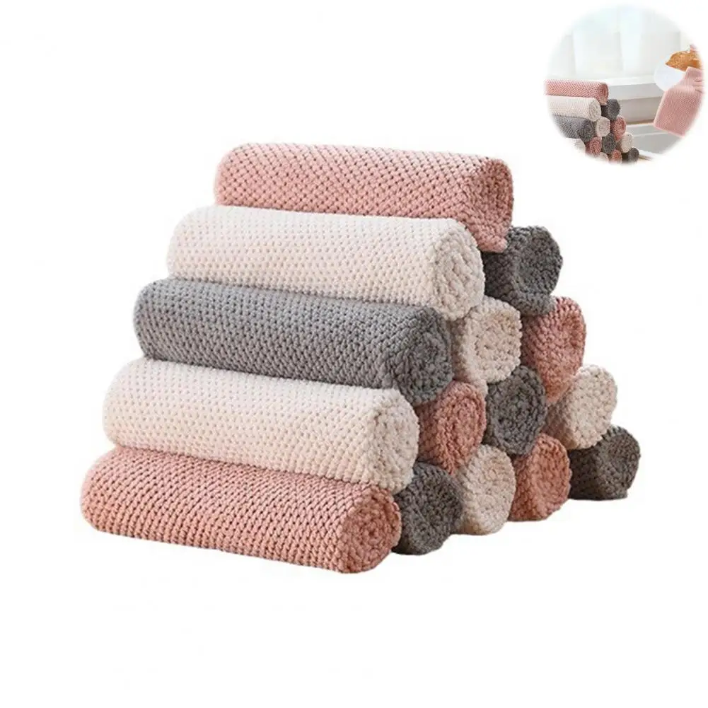 

Прочная тряпка для мытья посуды из микрофибры, тряпки для мытья посуды, безворсовые впитывающие салфетки для стеклянных зеркал, оптовая упаковка