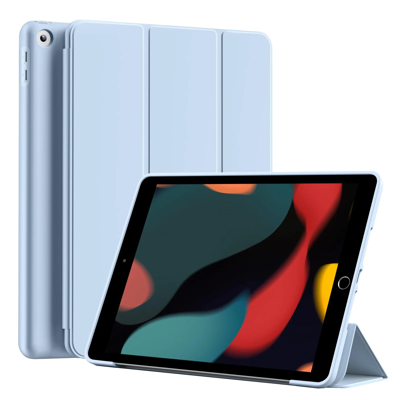 For iPad 10.2 7th 8th 9th Generation 2019 2020 2021 Magnetic Flip Smart Cover for iPad 7 8 9 Auto Wake/Sleep Soft Silicone Shell